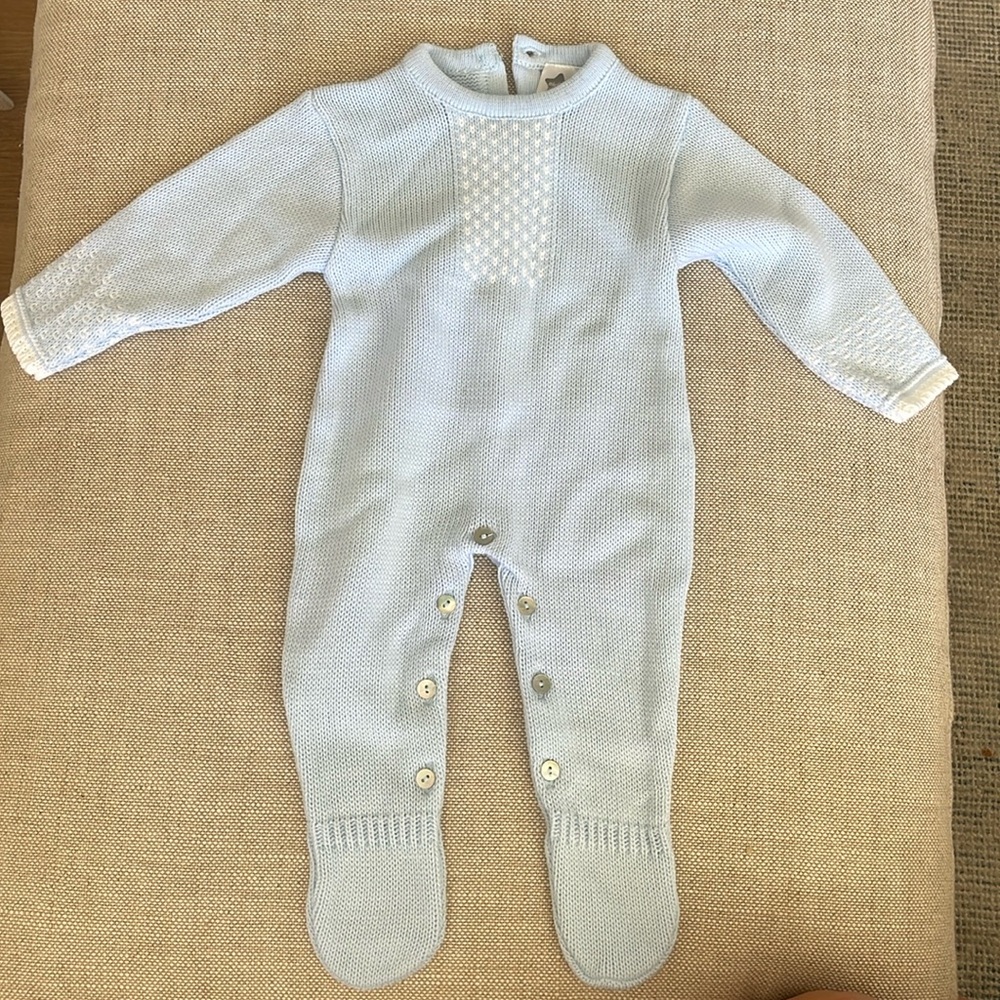 Knit baby outfit